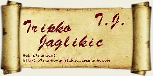 Tripko Jaglikić vizit kartica